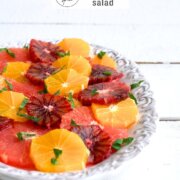 Pinterest image for citrus salad.