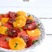 Pinterest image for citrus salad.