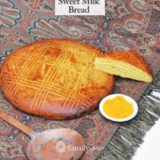 Pinterest image for Sweet Milk Bread (shirin chorek).