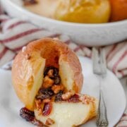 Pinterest image for baked apples.