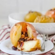 Pinterest image for baked apples.