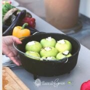 Pinterest image for baked apples.