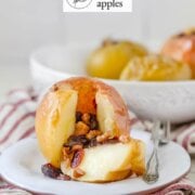Pinterest image for baked apples.