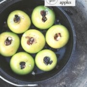 Pinterest image for baked apples.