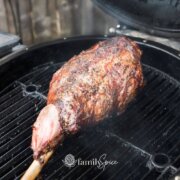 Pinterest image for Grilled Leg of Lamb.