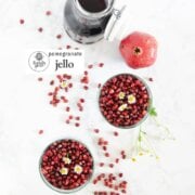 Pinterest image for pomegranate jello.