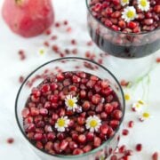 Pinterest image for pomegranate jello.
