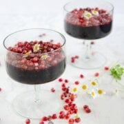 Pinterest image for pomegranate jello.