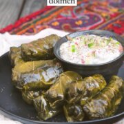 Pinterest image for Persian dolmeh.