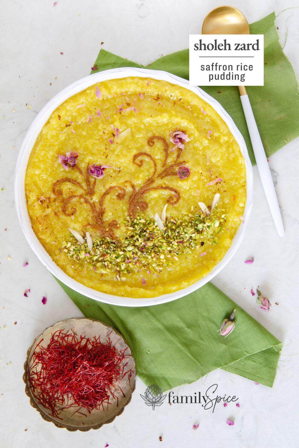 Shole Zard - Persian Saffron Rice Pudding - Family Spice