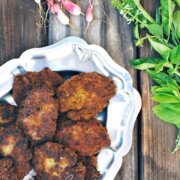 Pinterest image for Persian beef kotlet.
