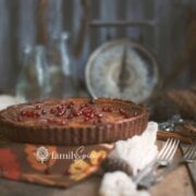 Pinterest image for chocolate pumpkin pie.