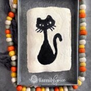 Pinterest image for halloween pull apart cupcake cake.