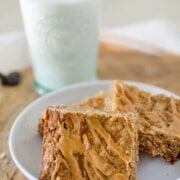 Pinterest image for oatmeal butterscotch bars.