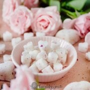 Pinterest image for homemade sugar cubes.