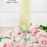 Pinterest image for homemade sugar cubes.