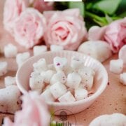 Pinterest image for homemade sugar cubes.
