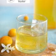 Pinterest image for kumquat liqueur.