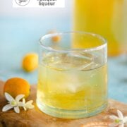 Pinterest image for kumquat liqueur.