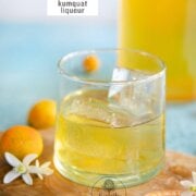 Pinterest image for kumquat liqueur.