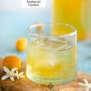 Pinterest image for kumquat liqueur.