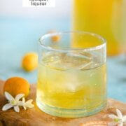 Pinterest image for kumquat liqueur.