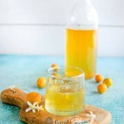 Pinterest image for kumquat liqueur.
