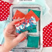 Pinterest image for red, white and blue ice cream sandwiches.